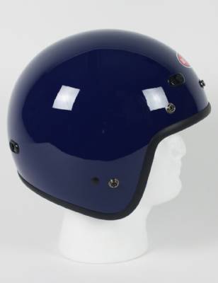 RMTB - DOT Blue 3/4 Motorcycle Helmet. Three Quarter Helmet